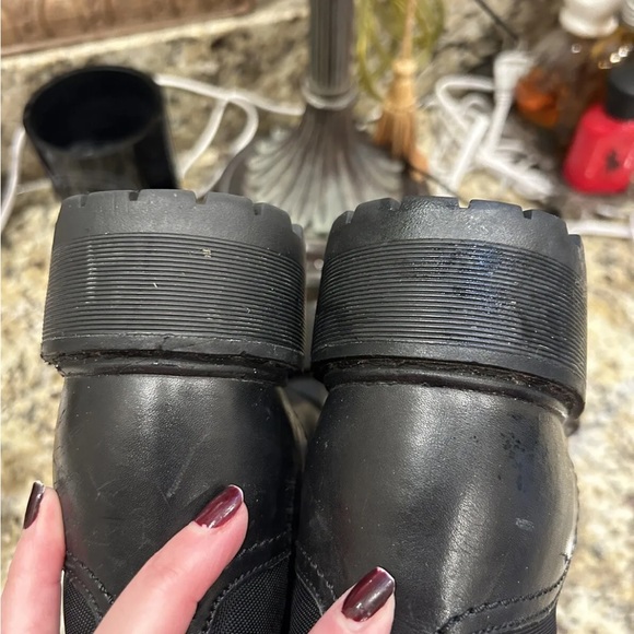 PRADA Women Black Leather
Combo HIKING SHORT
BOOTS LACE UP 37.5 Italian
7.0 US - Picture 5 of 8